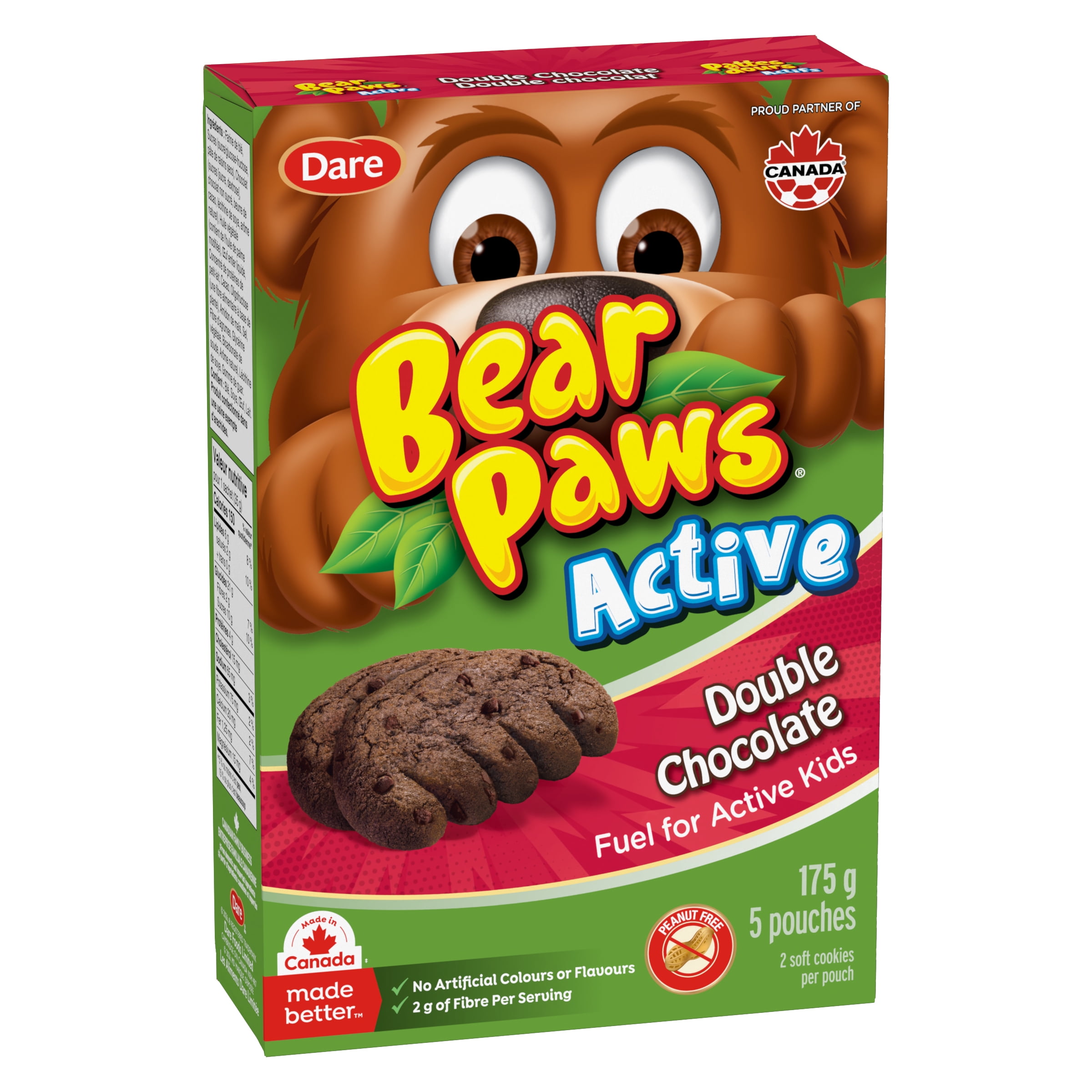 PATTES D'OURS ACTIFS DBL CHOC 175g