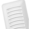 thumbnail image 3 of Imperial 3" x 10" White Louvered Polystyrene Floor Register, 1-pk, 3 of 6