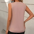 thumbnail image 5 of Timegard Camisoles Formelles pour Femmes Col Ras du Cou Superposées Sans Manches T-Shirts Tunique de Bureau Décontractée Blouse, 5 of 5