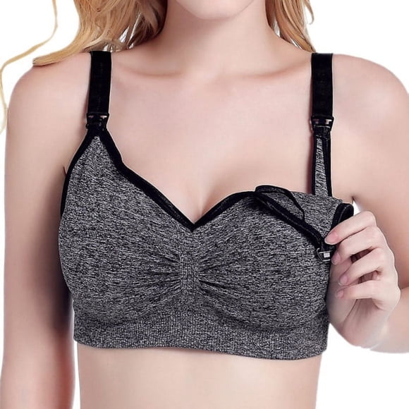 Womens Nursing Bra Bralette for Maternity and Breastfeeding Seamless Wireless Breathable Sleeping Bra