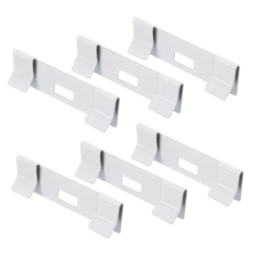 Unique Bargains 6 Pcs Sauve-Volets pour Réparation de Stores Verticaux, Onglets Métalliques pour Réparation de Stores Verticaux, Trousse de Réparation de Stores Blancs