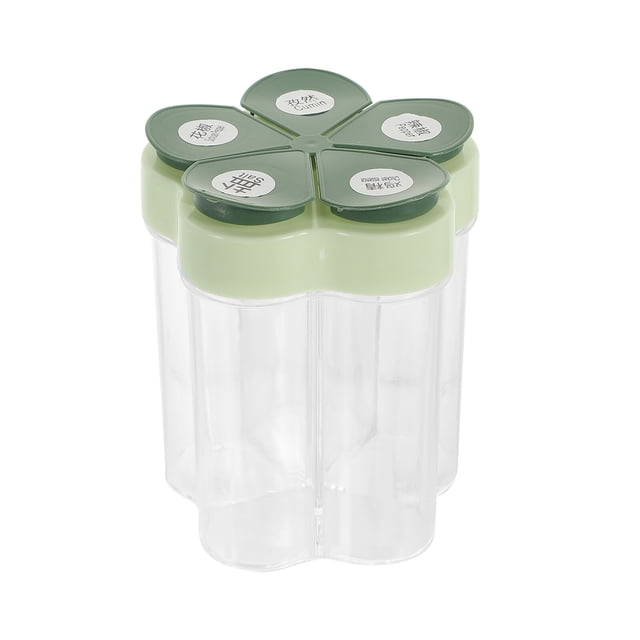 Spice Container 5 in 1 Seasoning Bottle Salt and Pepper Shaker Spice Jars for Home