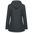 thumbnail image 3 of Lolmot Women Solid Rain Jacket Outdoor Plus Size Waterproof Hooded Raincoat Windproof, 3 of 5