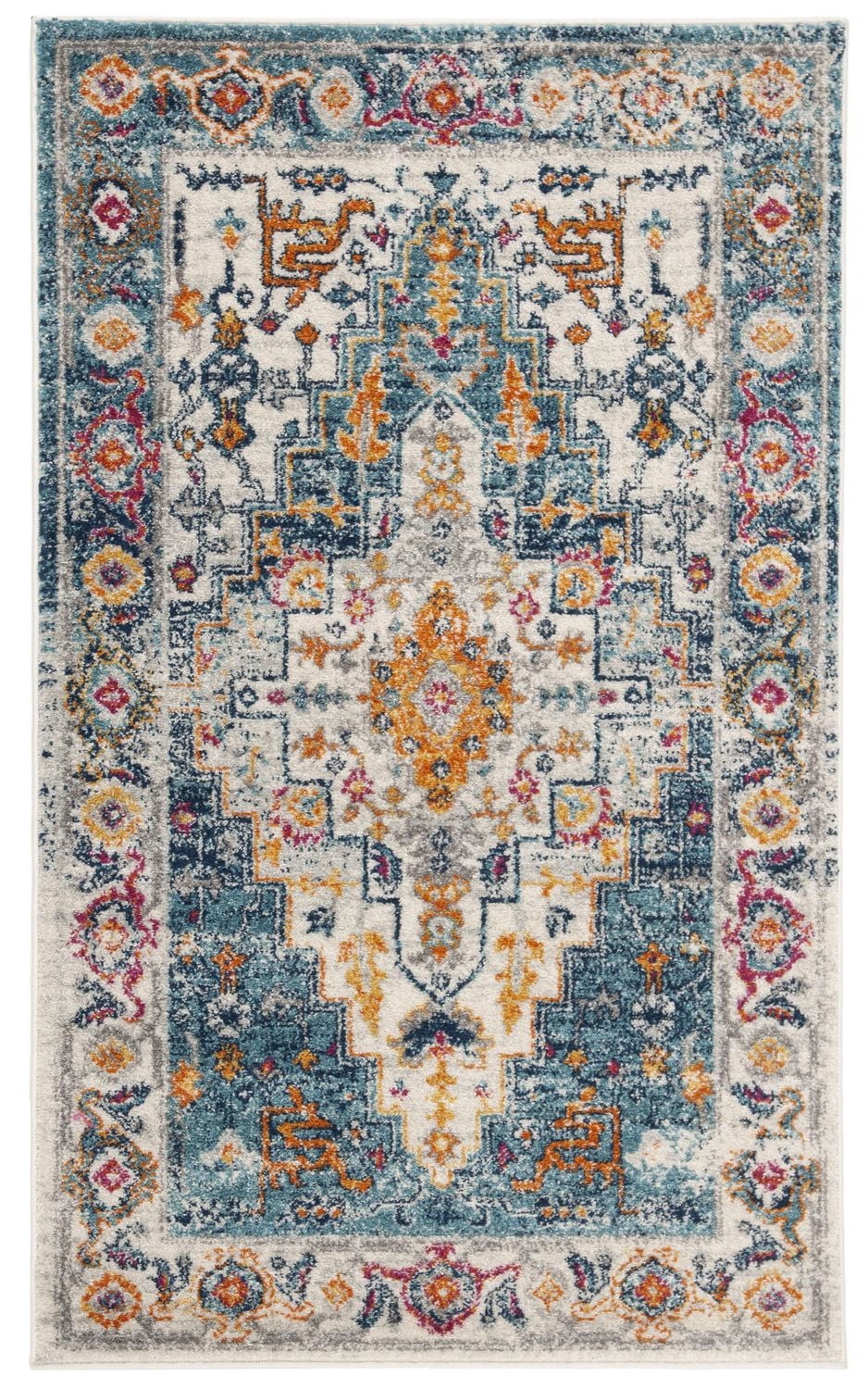SAFAVIEH Madison Blaire Floral Bordered Area Rug