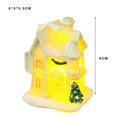 thumbnail image 4 of Christmas Snow House with Light Creative Craft Tabletop Statue for Balcony Garden Decorations, 4 of 4