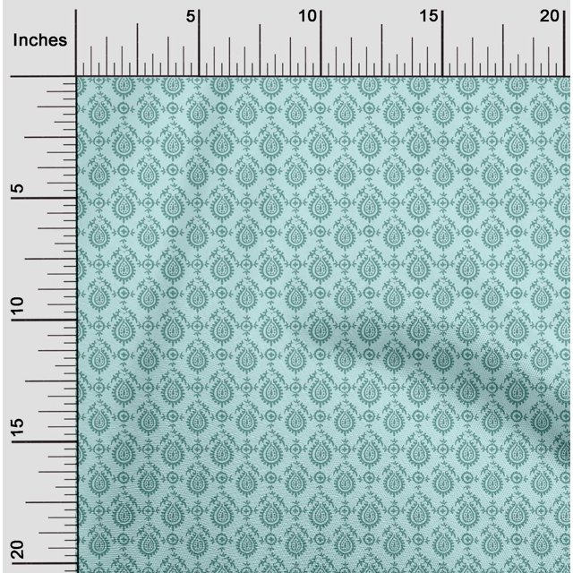 oneOone Cotton Flex Fabric Floral Block Print Fabric By Yard 40 Inch Wide