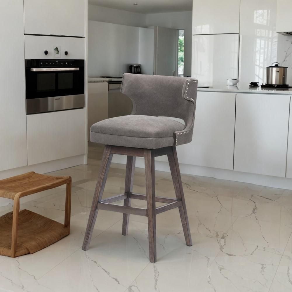 Tabouret de travail de couleur grise - Lot de 2