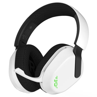 Casque de Jeu Sans Fil pour Xbox One, Xbox Series X/S, PS4, PS5, PC, Mac, Switch, Bluetooth 5.4, Casque Xbox avec Micro à Réduction de Bruit, Casque de Jeu Circum-Aural, Son Surround 3D, Blanc
