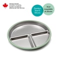 thumbnail image 2 of Melii Stainless Steel Plate with Silicone Suction Mint, 2 of 7