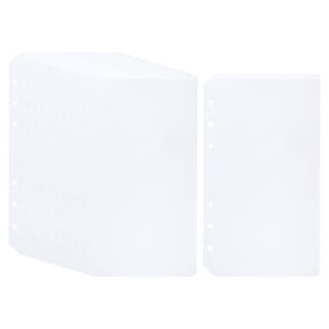 Unique Bargains A6 Poche en brique, paquet de 12 PVC 6 Trous Binder Pouch pour 6-Ring Bloc-notes, effacer