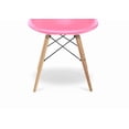 thumbnail image 2 of Pink Eiffel Chair With Natural Wood Legs, Chair ideal for Dining Room, Kitchen, Living Room., 2 of 3