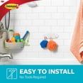 thumbnail image 3 of Command™ Bath Multi-Hook BATH21-EF, Large, Frosted, 5 lb (2.3 kg), 1 Hook, 2 Water-Resistant Strips, 3 of 5