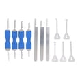 thumbnail image 2 of Stainless Steel Pick Tools, Simple  Fine Workmanship 12Pcs Smoothly Surface Metal Teeth Stainless Steel Tools  for EMS Personnel, 2 of 7