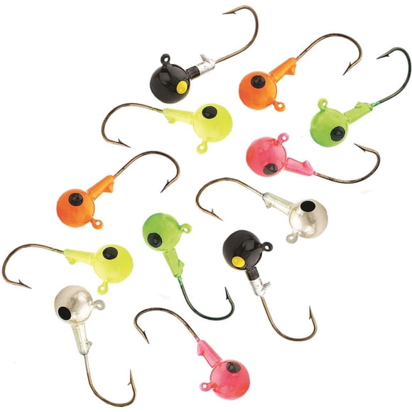 Northland SNJ4-12-99 Sink'N Jig Head, 1/4oz, 2/0 Hook, Assorted, 12/Bag