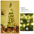 thumbnail image 4 of Patiojoy 9' Artificial Slim Christmas Tree Pencil Shape Home Holiday Decor Green, 4 of 9