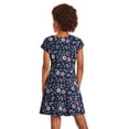 thumbnail image 4 of George Girls' Short-Sleeve Skater Dress, 4 of 6