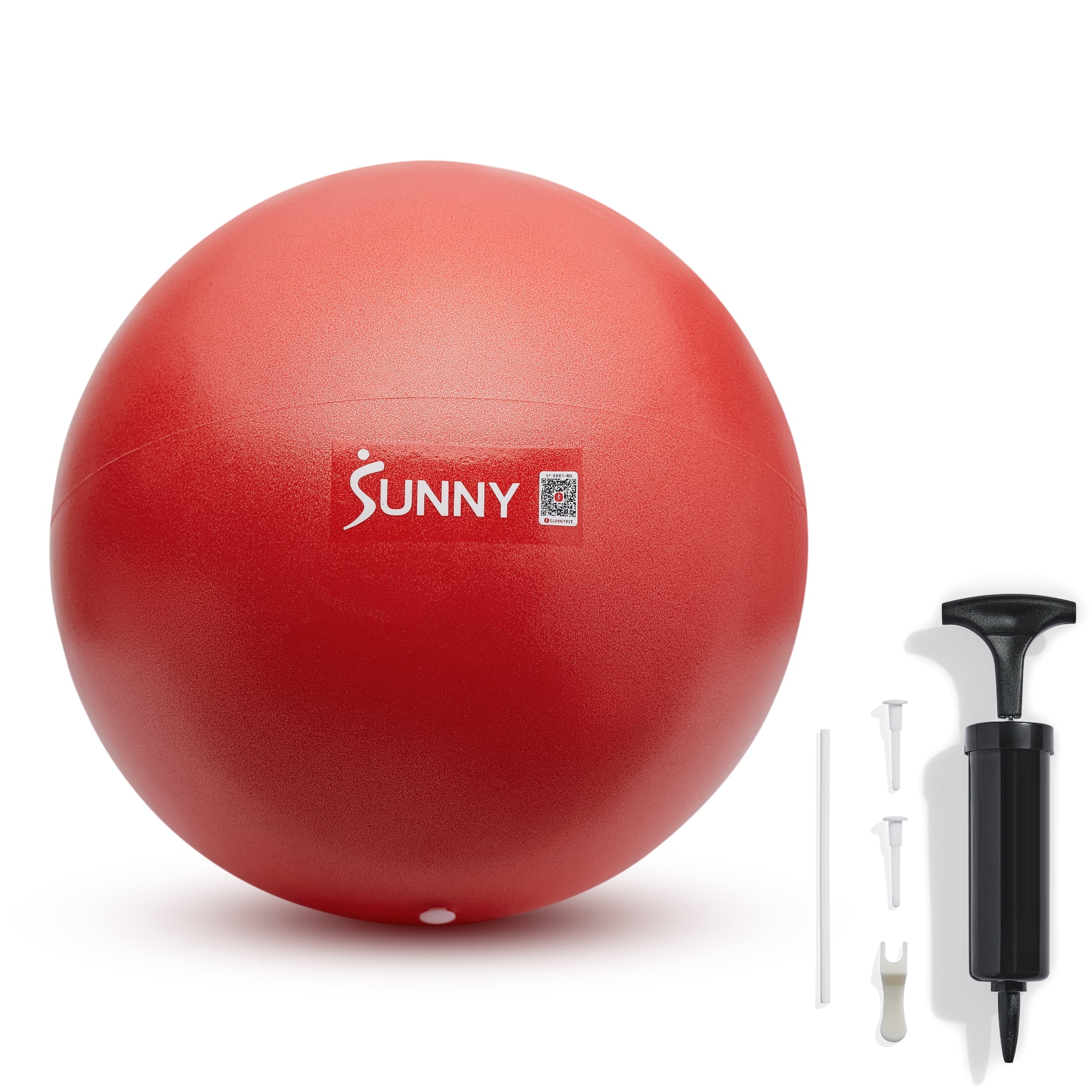 Mini balle d’exercice Sunny Health & Fitness 9", en PVC extra épais anti-explosion. Idéale pour yoga, Pilates, barre et kinésithérapie. Améliore tronc, équilibre et flexibilité. Antidérapante.