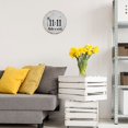 thumbnail image 4 of Door Sign Plate Circular Rustic Metal Sign with Dandelion 11:11 Distressed Rustic Round Hanging Sign for Home Porch Bedroom Patio House Number Plate,Name Plate,Address Plate,Metal Door Sign,Acrylic, 4 of 6