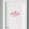 thumbnail image 2 of VogueV Princess Wall Decal - Removable Floral Door Sticker Red, 2 of 2