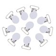 thumbnail image 2 of 10 Pcs Bretelles Rondes 25mm Clips de Bretelles pour Hommes Attaches de Draps Clips de Fixation de Draps, 2 of 8