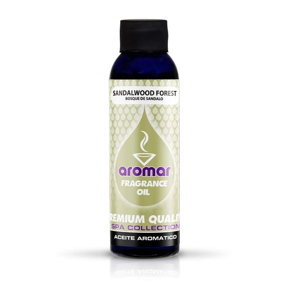 AROMAR Premium Fragrance Oil, 4oz Bottle 2 Pack Long Lasting Aromatic Scent, Fresh and Revitalizing Aromatherapy for Living Room, Bedroom, and Kitchen 8oz Sandalwood Forest