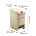 thumbnail image 3 of Lksixu Large Capacity Household Kitchen Trash Can With Lid And Foot Pedal Kitchen Gadgets, 3 of 3