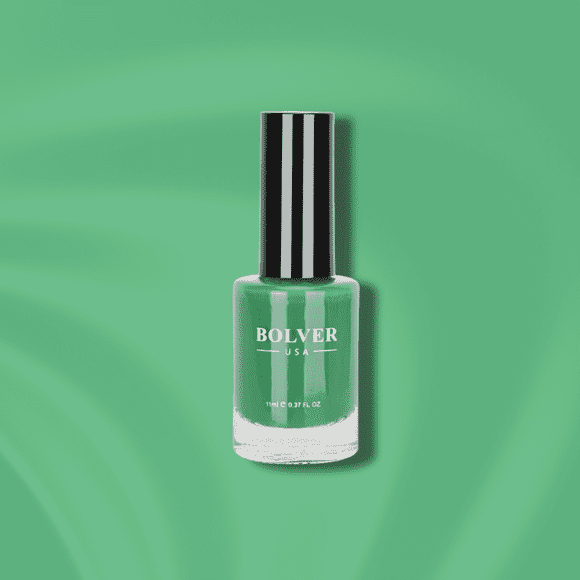 BOLVER Vert Envie Collection de Vernis à Ongles Séchage Rapide, Vernis à Ongles Longue Tenue pour des Ongles d'Un Style Sans Fin! Fini Très Lustré, Non Toxique et Sûr.