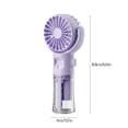 thumbnail image 3 of Portable Misting Fan,Handheld Misting Fans For Outside,Portable Misting Fan USB Rechargeable Refrigeration Conditioner 4-speed Airflow Neck Hanging Suitable For Travel Home Office And Bedroom, 3 of 9