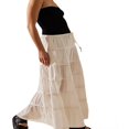 thumbnail image 4 of Flowy Summer Skirts with Drawstring High Waist for Women, 4 of 6