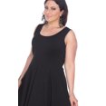 thumbnail image 3 of White Mark Women's Crystal Skater Dress, 3 of 5