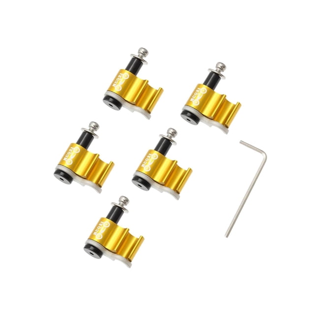 Bike Cable Guide Hydraulic Brake Line Holder Hose Wire Bike Hydraulic Clips Clamps Gold