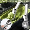 thumbnail image 1 of Stainless Steel Ice Cream Spoon Scooper | Multi-Function Fruit Scoop | Home Kitchen Restaurant Dessert Utensil for Scooping Gelato, Melon Balls, and Soft Serve, 1 of 9