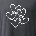 thumbnail image 5 of T-shirt Décontracté à Manches Courtes Imprimé Amour Blanc pour la Saint-Valentin, 5 of 5