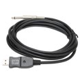 thumbnail image 3 of QIILU USB Guitar Cord,USB Guitar Cable,USB Guitar Cable USB Interface Male To 6.35mm Mono Male Electric Guitar Cable For Instrument Recording Singing /9.8ft, 3 of 8