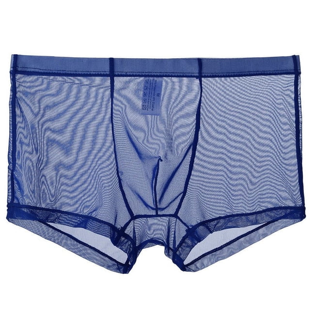 XZNGL Mens Mesh Comfortable Sweat-Absorbing Ultra-Thin Underwear with Flat Angle Pants