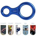 thumbnail image 3 of QJXSH Figure 8 Rock Climbing Descender Ring Outdoor Mountaineering Equipment, 3 of 3