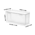 thumbnail image 1 of Bigersell Cereal Container Sale Portable Cereal Storage Rectangular Shape Food Grade Food Storage Bins Plastic Food Containers, 1 of 2