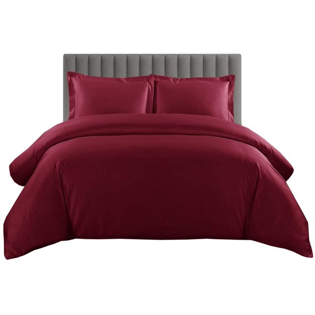 700 TC 100% Egyptian Cotton Duvet Cover Zipper Closur Ultra Soft Durable and Fade Resistant Solid Pattern