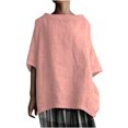 thumbnail image 1 of Birdeem T-Shirt à Manches Courtes pour Femmes, en Coton Vintage et Uni, Col Rond, Style Élégant, 1 of 6