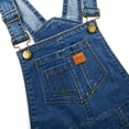 thumbnail image 4 of KIDSCOOL SPACE Salopette en Jean pour Fille, Bleu Pâle, Extensible, 2 à 3 Ans, 4 of 7