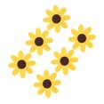 thumbnail image 1 of Applique Brodée à Coudre, 6 Pcs Patch Brodé Tournesol Solution Innovante pour Vêtements, 1 of 12
