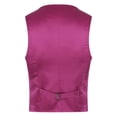 thumbnail image 2 of Doomiva Men Shiny Sequins Vest Button Sleeveless Slim Fit Waistcoat Club Prom Party Performance Dance Jacket Hot Pink 3XL, 2 of 7