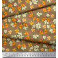 thumbnail image 3 of Soimoi Rayon Fabric Leaves & Flower Floral Print Fabric by The Yard 42 Inch Wide, 3 of 3
