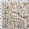 thumbnail image 4 of oneOone Polyester Spandex Brown2 Fabric Asian Japanese Pattern Sewing Craft Projects Fabric Prints By Yard 56 Inch Wide, 4 of 4