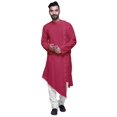 thumbnail image 2 of Atasi Kurta-Chemise pour Homme en Coton Flex, Uni, Col Rond, Tenue Festive de Designer, 2 of 7