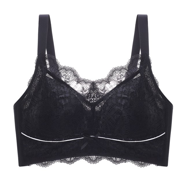 Timegard Wireless Bras for Women Lace Breathable Full Coverage Comfort Everyday Thin Bras with Support