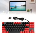 thumbnail image 1 of Clavier Mécanique Rétroéclairé RGB 87 Touches avec Design Ergonomique, Réponse Rapide, Design Étanche pour PC Portable et de Bureau, 1 of 7