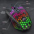 thumbnail image 4 of TFixol X801 RGB Wireless Mouse with 3-Level DPI Adjustment, Rechargeable Battery, and Silent Design in Black/White Options, 4 of 7
