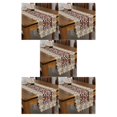 thumbnail image 3 of relayinert Comfortable Crochet Lace Table Runner For Easy Care Wedding Easy Wash Fitting wine red 40*200cm 5Set, 3 of 6