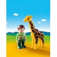 thumbnail image 2 of Playmobil 1.2.3: Zookeeper avec Girafe, 2 of 2